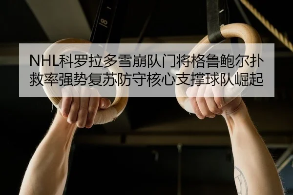 NHL科罗拉多雪崩队门将格鲁鲍尔扑救率强势复苏防守核心支撑球队崛起 - yaxin